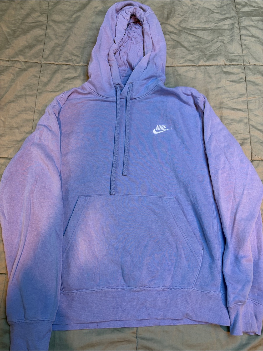 Nike Lavender Pullover Hoodie with White Logo